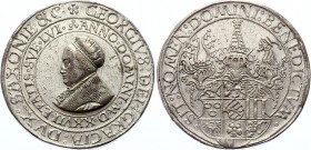 German States Saxony 1-3/4 Thaler 1527 RR
Sachsen Kurfürstentum, Georg, "der Bärtige", 1500-1539. 1 3/4 Taler 1527 (51,5 g), Annaberg. Silver, XF-AU....