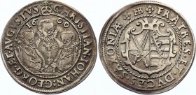 German States Saxony 1/4 Thaler 1600 HB
KM# 8; Silver; Christian II., Johann Georg I. and August