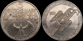 Germany 2 Mark 1952 D
КМ#113; Silver; Mintage 199.000; FX/aUNC