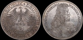 Germany 5 Mark 1955 G
КМ#115; Silver; Mintage 198.000; aUNC/UNC