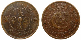 China Chihli 10 Cash 1906
Y# 10с; Copper; XF