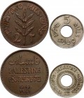 Palestine Lot of 2 & 5 Mils 1941
Nice Conditions!