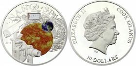 Cook Islands 10 Dollars 2013 Rare!
Silver (.925) 50g 50mm; Proof; Nano Series - Nano Space; With Certificate