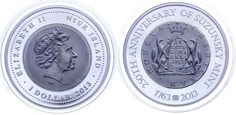 Niue 1 Dollar 2013
Silver Proof; Suzunsky Mint; Mintage 1000 - Rare official co...