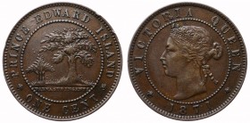 Canada Prince Edward Island 1 Cent 1871
KM# 4; Bronze; XF/aUNC