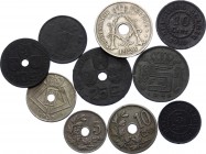 Belgium Lot of 10 Coins 1904 - 1946
Various Dates & Denominations
