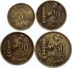 Lithuania Lot of 4 Coins 1925
5 10 20 50 Centu 1925