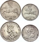 Lithuania Lot of 5 & 10 Litu 1936
KM# 82 & 83; Silver