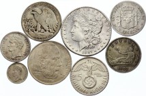 World Lot of 8 Silver Coins
USA, Bolivia, Spain, Germany, Czechoslovakia. Silver, better dates.