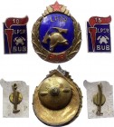 Latvia Lot of 3 Fireman Badges
LPSR BUB Fireman Firefighter Badge & 10 & 15 Years of Service as Fireman