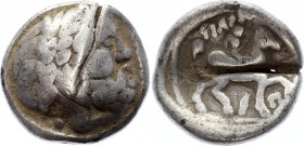 Celtic Emmitation of Roman Tetradrachm
Silver 14.07g 23mm