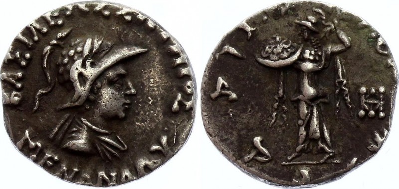 Indo-greek Kingdom Drachm Menander I 155 - 130 B.C.
Indo-Greek, Menander I (c.1...