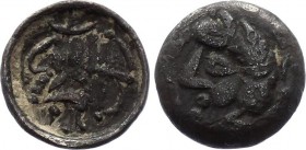 Middle East Abol 4 - 5 A.D.
leader Sogdia. End of the 4th century beginning of the 5th ad. 0.30 grams, 7 mmSS. Silver
