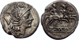 Roman Republic Denarius Roma 150 - 100 B.C.
Rome Republic, denarius.
