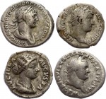 Roman Empire Lot of 4 Denarius 79 -239 A.D.
Rome Empire, lot of 4 denarius