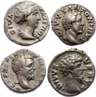 Roman Empire Lot of 4 Denarius 79 -240 A.D.
Rome Empire, lot of 4 denarius