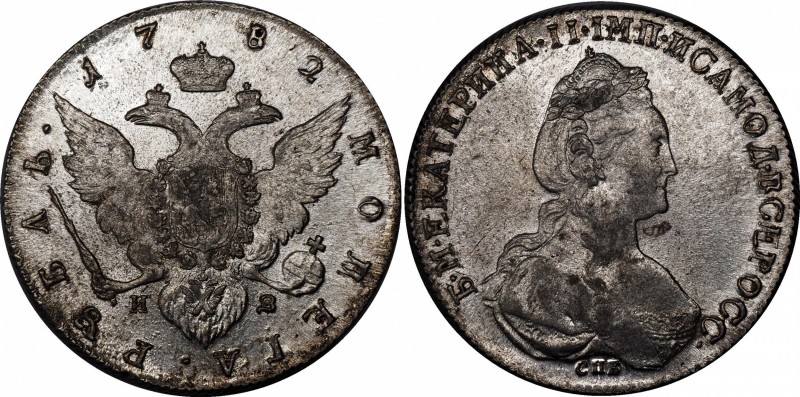 Russia 1 Rouble 1782 СПБ ИЗ
Bit# 233; 2,5 Roubles by Petrov; Silver; XF-AUNC...