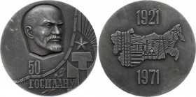 Russia - USSR Medal "50th Anniversary of Gosplan" 1971
54.50g 64mm; Mедаль "50 Лет Госплану"