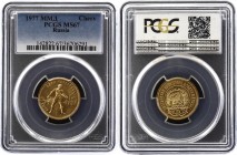 Russia - USSR 1 Chervonets 1977 ММД PCGS MS 67
Y# 85; Gold (.900) 8.60g 22.6mm; Trade Coinage