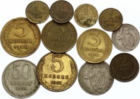 Russia Lot of 12 Coins 1931 - 1964
Different Dates, Denominations & Conditions