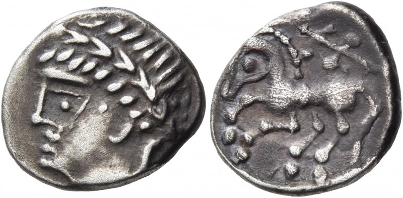 Southeast Gaul 
Allobroges. Circa 75-50 BC. Drachm (Silver, 15 mm, 2.34 g, 9 h)...