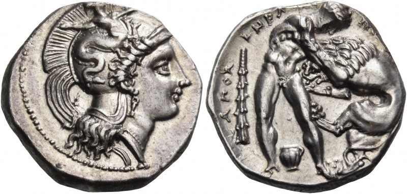 Lucania 
Herakleia. Circa 390-340 BC. Nomos (Silver, 20 mm, 7.97 g, 2 h), circa...