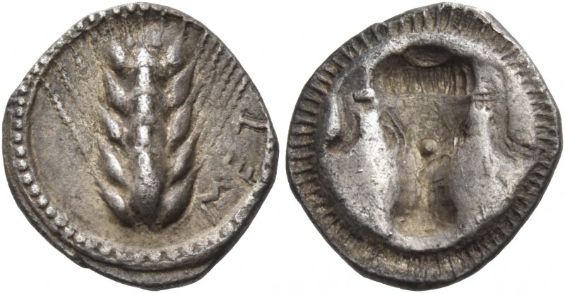 Lucania 
Metapontum. Circa 470-440 BC. Triobol (Silver, 13 mm, 1.36 g, 6 h). ΜΕ...