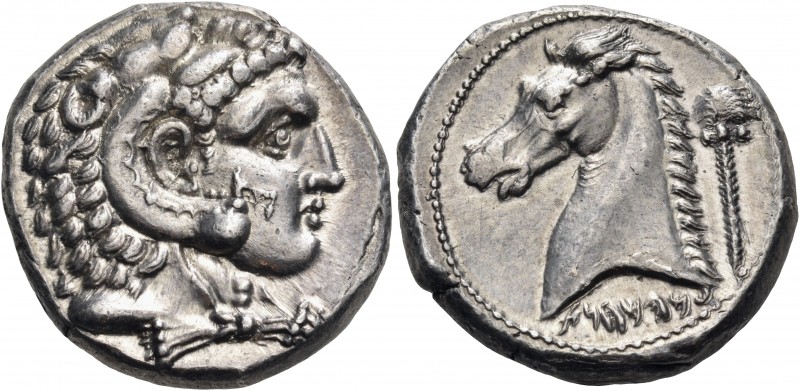 Sicily 
Entella, serving as a Punic mint. Punic issues, circa 300-289 BC. Tetra...