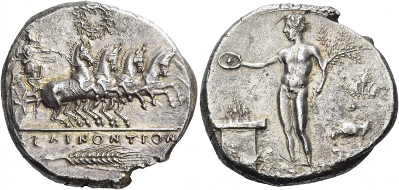 Sicily 
Selinos. Circa 417/413 BC. Tetradrachm (Silver, 26 mm, 16.54 g, 6 h). Σ...