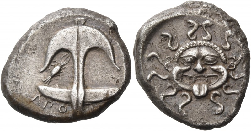 Thrace 
Apollonia Pontika. Circa 480/78-450 BC. Stater (Silver, 21 mm, 9.78 g, ...