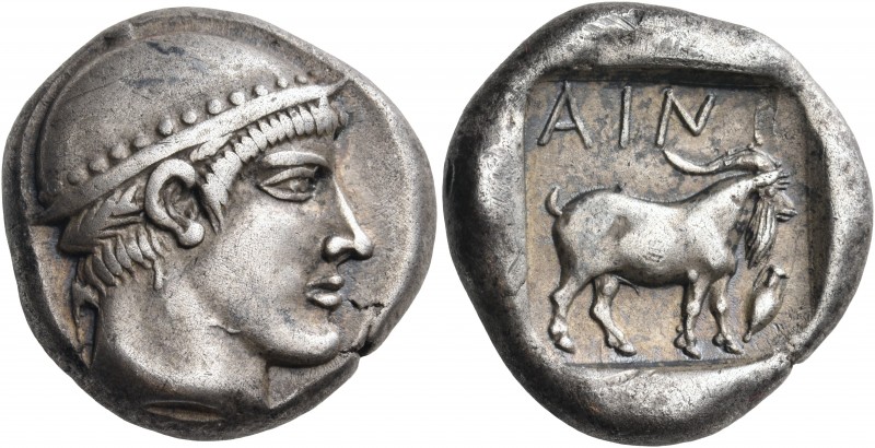 Thrace 
Ainos. Circa 461/0-459/8 BC. Tetradrachm (Silver, 24 mm, 16.33 g, 3 h)....