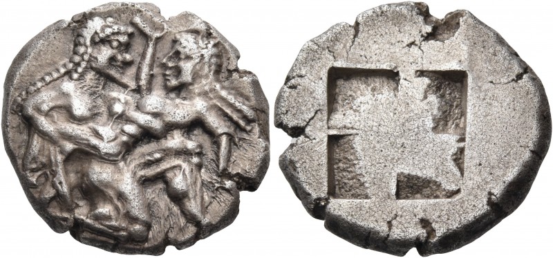 Islands off Thrace 
Thasos. Circa 500-463 BC. Stater (Silver, 21 mm, 9.40 g). N...