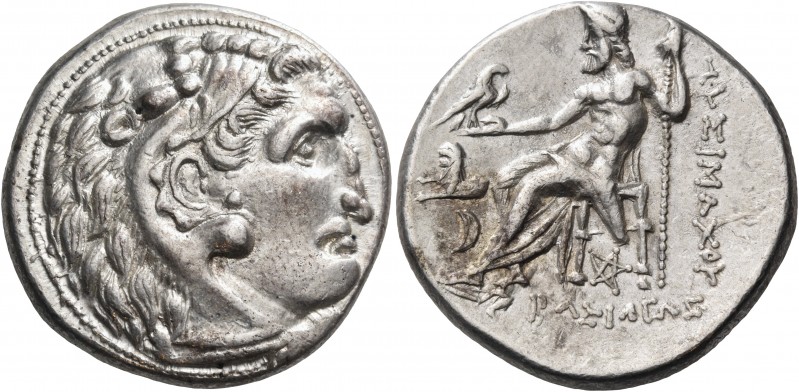 Kings of Thrace 
Lysimachos, 305-281 BC. Tetradrachm (Silver, 26 mm, 17.08 g, 1...