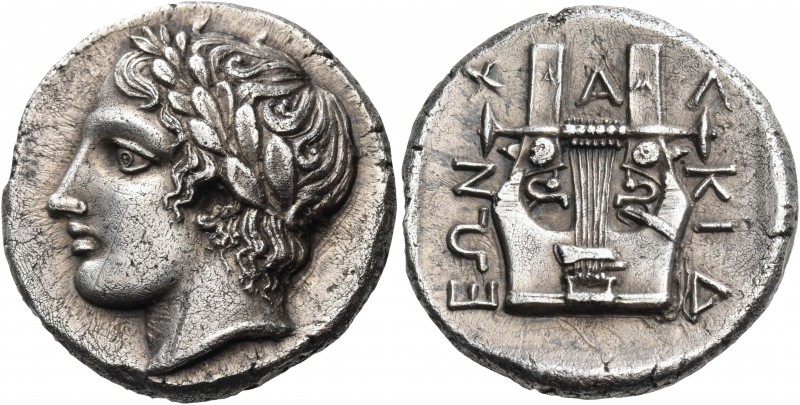Macedon 
Chalkidian League. Olynthos. Circa 432-348 BC. Tetradrachm (Silver, 23...