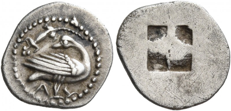 Macedon 
Eion. Circa 460-400 BC. Trihemiobol (Silver, 13 mm, 0.96 g). Goose sta...