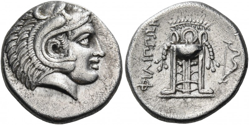Macedon 
Philippoi. Circa 356-345 BC. Drachm (Silver, 16 mm, 3.17 g, 5 h). Head...