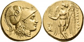 Kings of Macedon 
Alexander III ‘the Great’, 336-323 BC. Stater (Gold, 17 mm, 8.58 g, 11 h), struck under Philip III Arrhidaios, Sardes, c. 322-319/8...