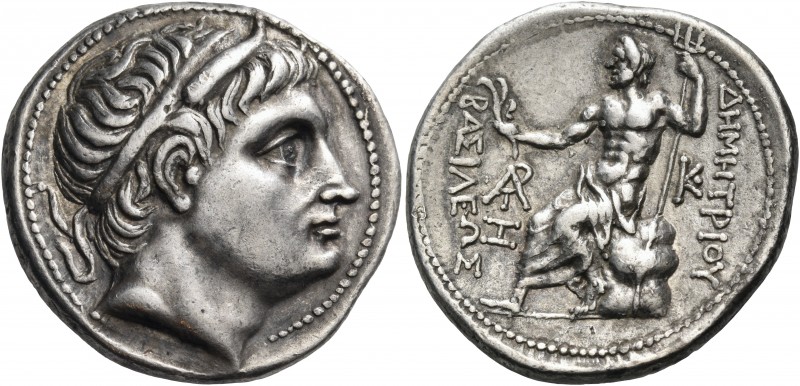Kings of Macedon 
Demetrios I Poliorketes, 306-283 BC. Tetradrachm (Silver, 28 ...