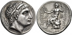 Kings of Macedon 
Demetrios I Poliorketes, 306-283 BC. Tetradrachm (Silver, 28 mm, 17.07 g), Amphipolis, c. 292-291. Diademed head of Demetrios to ri...
