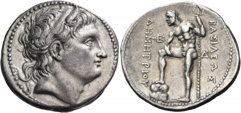 Kings of Macedon 
Demetrios I Poliorketes, 306-283 BC. Tetradrachm (Silver, 30 ...