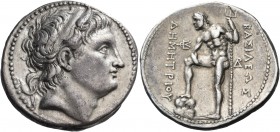 Kings of Macedon 
Demetrios I Poliorketes, 306-283 BC. Tetradrachm (Silver, 30 mm, 16.92 g, 6 h), Amphipolis, c. 290-289. Diademed head of Demetrios ...