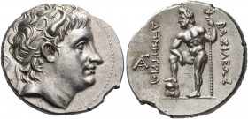 Kings of Macedon 
Demetrios I Poliorketes, 306-283 BC. Drachm (Silver, 18 mm, 4.36 g, 1 h), Chalkis, circa 290-287. Diademed head of Demetrios to rig...