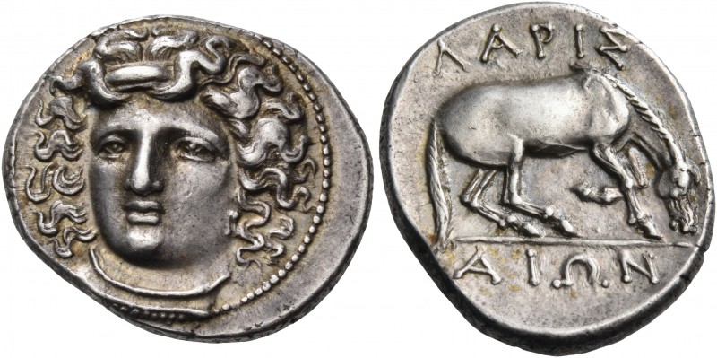 Thessaly 
Larissa. Circa 356-342 BC. Drachm (Silver, 20 mm, 6.15 g, 9 h), "late...
