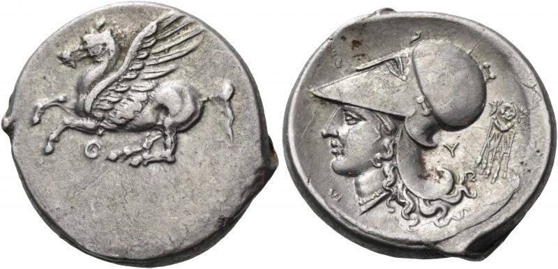 Akarnania 
Thyrrheion. Circa 320-280 BC. Stater (Silver, 23 mm, 8.24 g, 3 h). P...