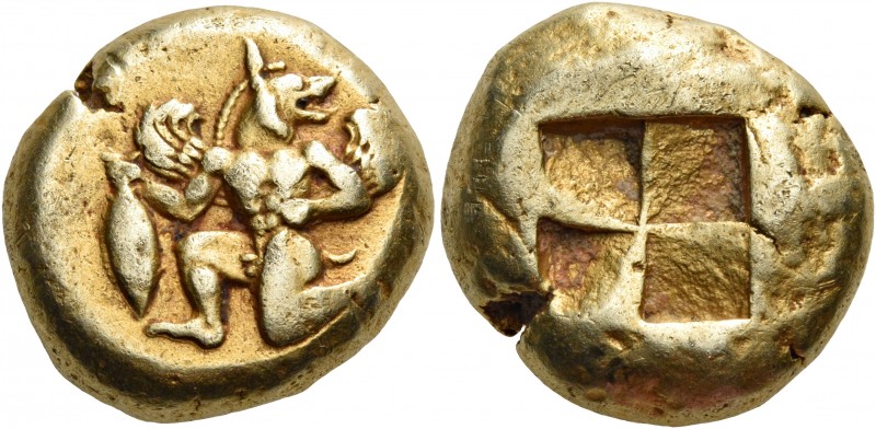 Mysia 
MYSIA. Kyzikos. Circa 500-450 BC. Stater (Electrum, 20 mm, 15.93 g). Win...