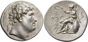 Kings of Pergamon 
Eumenes I, 263-241 BC. Tetradrachm (Silver, 31 mm, 17.26 g, 1 h), 255/0-241. Laureate head of Philetairos to right. Rev. ΦΙΛΕΤΑΙΡΟ...