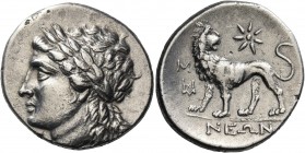 Ionia 
Miletos. Circa 250-190/80 BC. Didrachm (Silver, 25 mm, 10.43 g, 12 h), Persic standard, struck under the magistrate Neon. Laureate head of Apo...