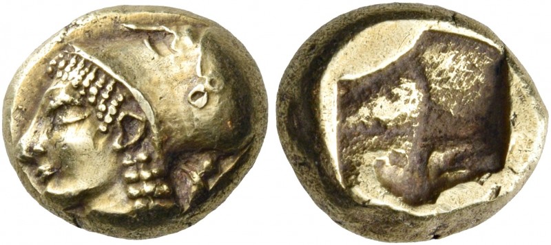 Ionia 
Phokaia. Circa 521-478 BC. Hekte (Electrum, 10 mm, 2.61 g), c. 500-490. ...