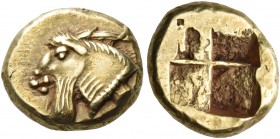 Ionia 
Phokaia. Circa 478-387 BC. Hekte (Electrum, 11 mm, 2.63 g). Head of a male goat with a long beard to left; below truncation, here barely visib...