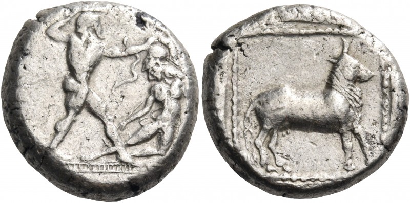 Cilicia 
Uncertain mint. Circa 450-425 BC. Stater (Silver, 20.5 mm, 10.73 g, 3 ...